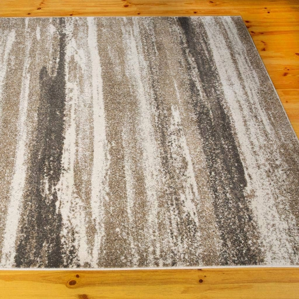 LUXE WEAVERS Lagos Collection 7501 Beige 8x10 Abstract Area Rug