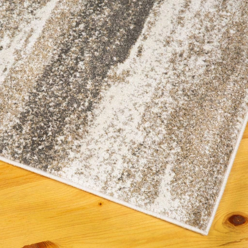 LUXE WEAVERS Lagos Collection 7501 Beige 8x10 Abstract Area Rug