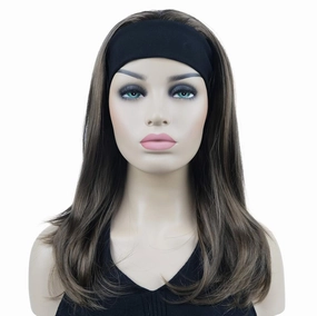 Lydell Long Straight Wave Headband Synthetic Wigs (10 Medium Golden Brown)