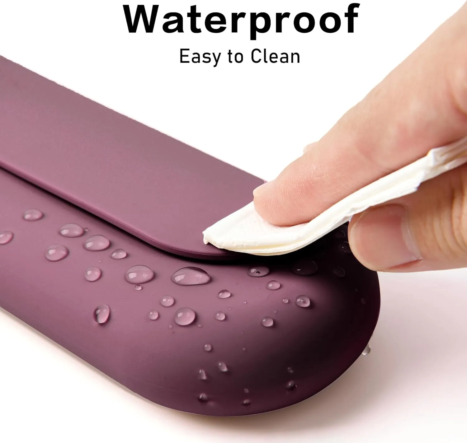 Makeup Brush Holder Magnetic Closure Make Up Brushes Organizer Silicone Makeup Bag Travel Essentials (Grape Purple)