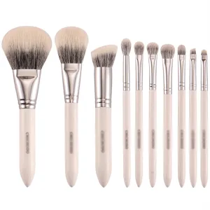 Makeup Brush White Brushes set Goat&Synthetic Hair Professional Beauty pen(1,Onecolor)