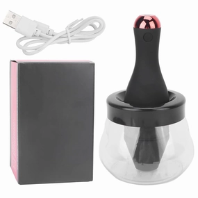 Makeup Brush Cleaner Machine, Portable Electric Quick Dry Rechargeable Automatic Spinner for Makeup Brush Cleaning