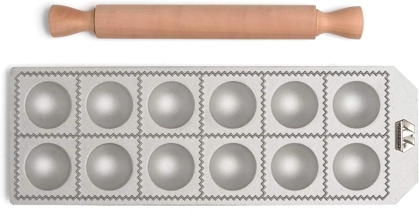 MARCATO Made in Italy 12 Large Round Agnolotti Ravioli Mold
