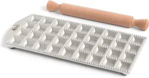 MARCATO Made in Italy 36 Square Ravioli Mold, Silver, 13 x 1,5 x 31 cm