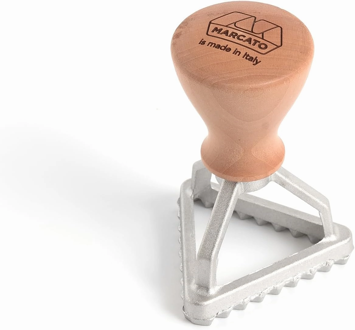 MARCATO Made in Italy RAVIOLI LIKE A PRO 7-Piece Kit. Includes ravioli mold, rolling pin, 3 ravioli stamps, long apron, cloth and cookbook