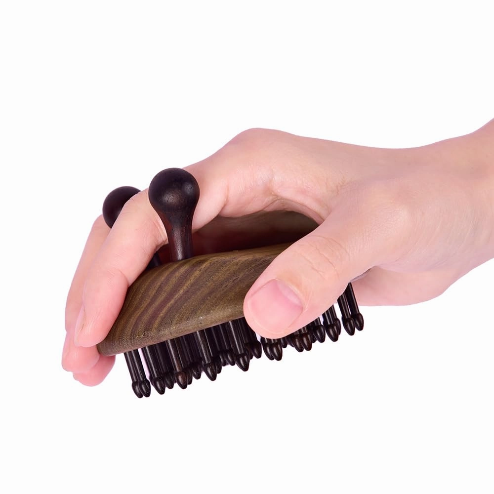 Massage Hair Comb Hair Brush Round Shape (Snail)