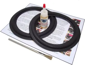 McIntosh 8" Speaker Foam Surround Edge Repair Kit - 2 Speaker Kit - Compatible with McIntosh 36025, MC-1, MC1, ML-C2, MLC2, ML-1C, MC1C, ML-2C, ML2C, ML-2M, ML2M, ML-4, ML4, XL-10, XL10, Many More