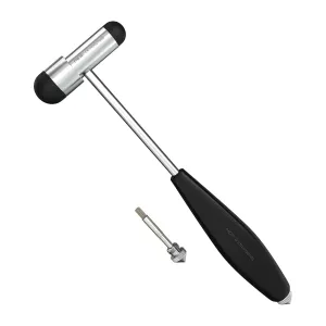 MDF Instruments Buck Neurological Reflex Hammer - Free-Parts-for-Life & Lifetime Warranty (MDF515) (Black (Noir) - HDP Handle)