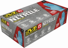 Mechanix Wear: 5 Mil Nitrile Disposable Gloves with High Dexterity, Latex Free, Powder Free, Nitrile Rubber Gloves, Textured Grip, 100 pack, Cleaning and Mechanic Work Gloves (Blue 5 mil, Medium)