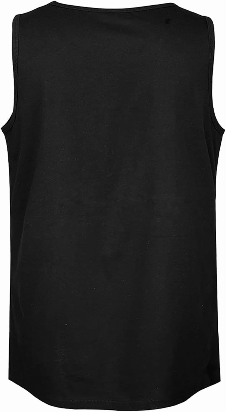 Men's Beach Sports Muscle Tank Vest Fashion Slim Personality with Pattern