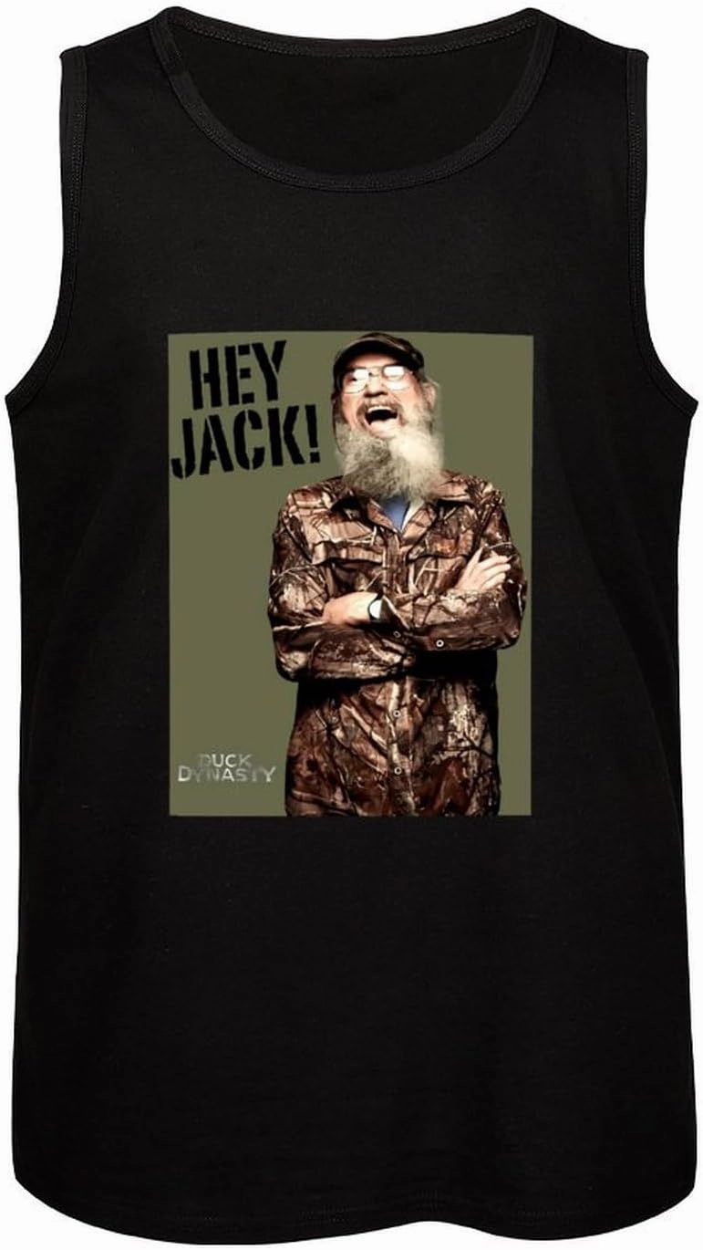 Men's Beach Sports Muscle Tank Vest Fashion Slim Personality with Pattern