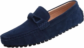 Men's Driving Loafers - Round Toe Suede Slip-Ons with Flexible Fit, Flat Heel, Anti-Slip Sole, and Classic Style for Weddings and Casual Wear