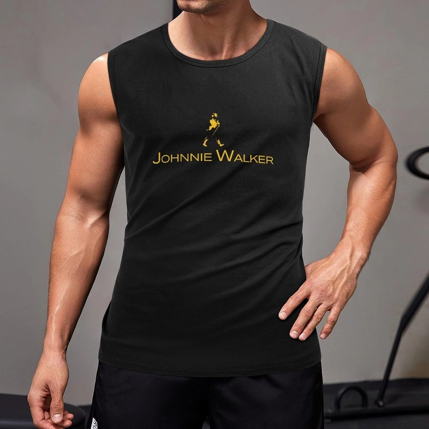 Men's Sports Personality Sleeveless Sweatshirt Gym Exercise Vest is Suitable for Workout Tank Tops for Men