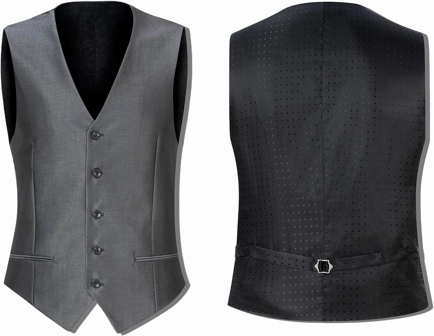 Men's Suit 3 Piece Slim Fit Suit, One Button Fine Glitter Shawl Lapel Blazer Jacket Vest Pants for Party & Wedding