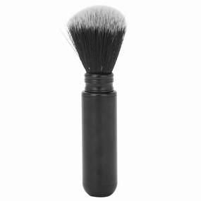 Men Shaving Brush | Nylon Fibers for Enhanced Foam & Softness | Facial Hair Care Brush for Beard/Mustache | Ergonomic Handle, Stainless Steel Base