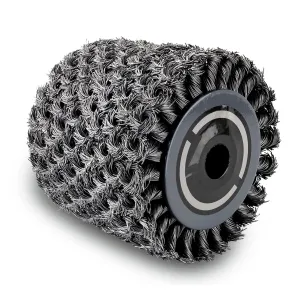 Metal Twisted Wire Brush for MRS1300, 100 mm Width x 120 mm Diameter, 1 Piece