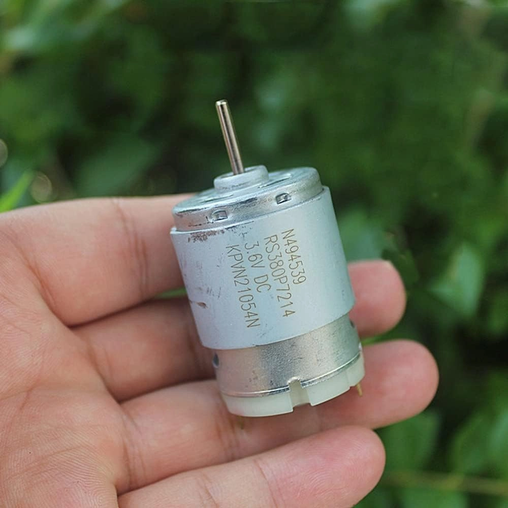 Micro High Speed 380 Electric DC Motor DC 3V-5V 17500-29000RPM Mini 27.6mm Round Motor 13mm Shaft Aircraft Car Ship Boat Model