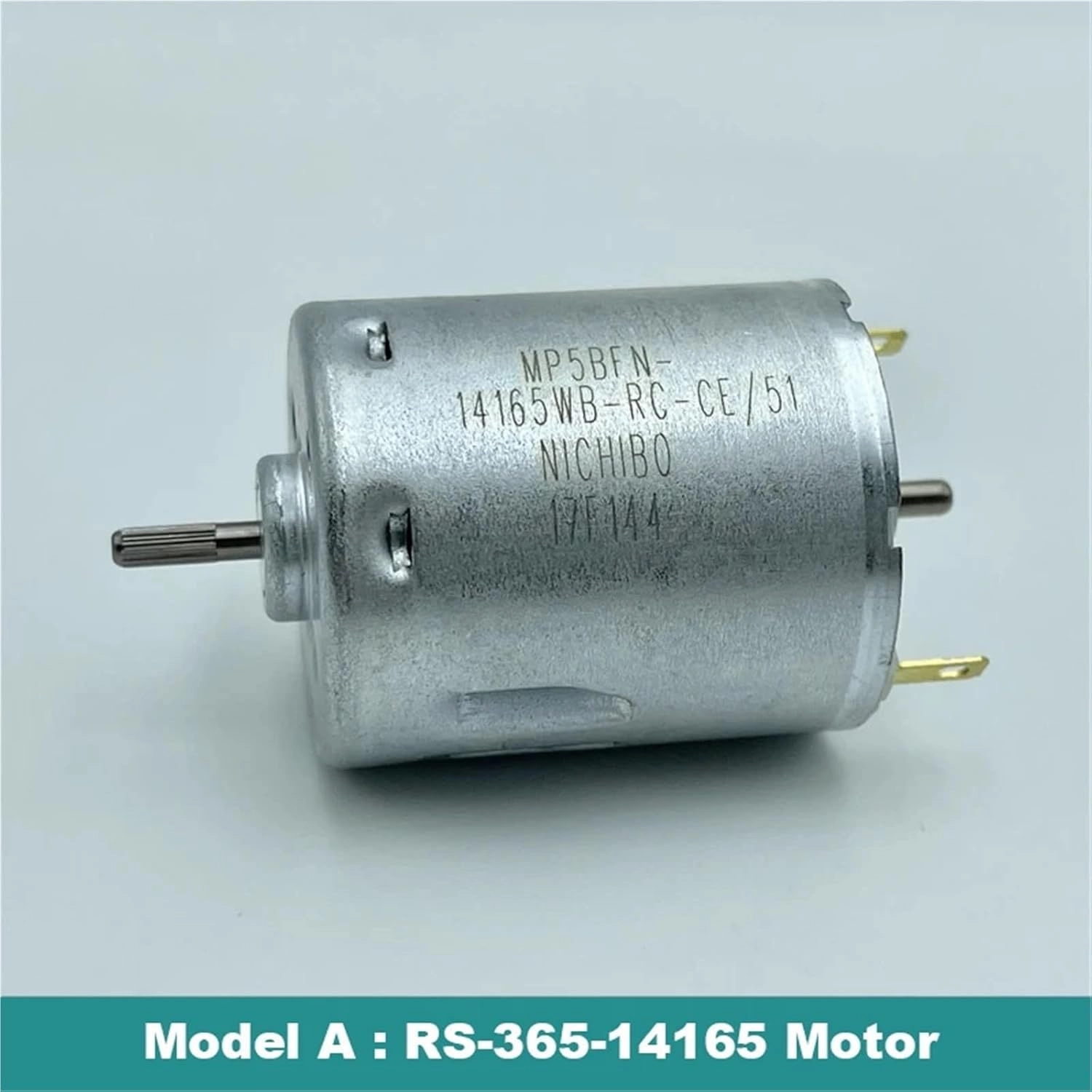 Micro RS-365 Dual Shaft Electric Motor DC 6V 12V 18V 24V 28mm Round Carbon Brush Biaxial Motor DIY Sweeper Hobby Toy Model(Model B)