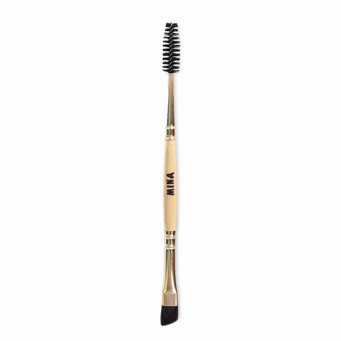 MinaiBrow Instant Hair Dye Kit Medium Brown | Natural Spot Coloring Tinting Powder with Rose Water & Duo Angled Brush, Water & Smudge Proof | 100% Grey Coverage Upto 30 Applications