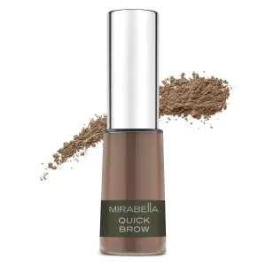 Mirabella Quick Brow Powder – Long-Lasting Eyebrow Filler & Brow Tint for Natural, Full Brows – Waterproof, Buildable Eyebrow Powder Kit & Brow Makeup for Women (Medium/Dark)