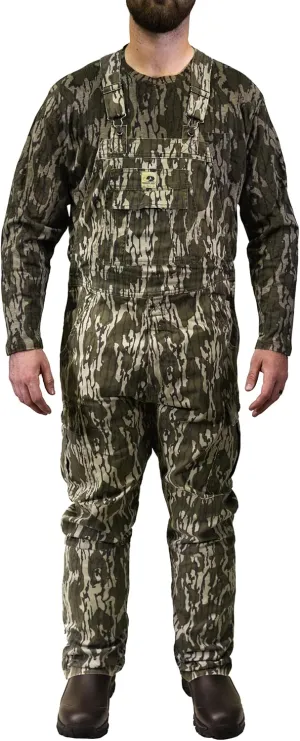 Mossy Oak Cotton Mill 2.0 Camo Hunting Bibs, Uninsulated Camo Overalls for Men