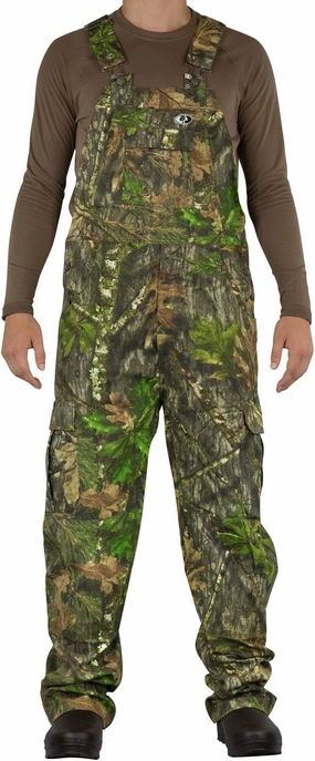 Mossy Oak Cotton Mill 2.0 Camo Hunting Bibs, Uninsulated Camo Overalls for Men
