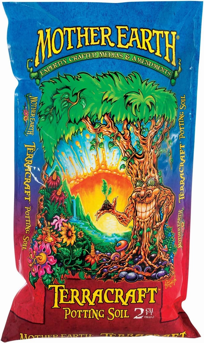 Mother Earth Products Mother Earth Terracraft Potting Soil with Peat Moss, Perlite, and Earthworm Castings, For Outdoor and Indoor Plants, 2 cu. ft.