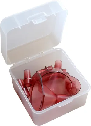 MTM AF7 Universal Powder Funnel Kit , 8.5in. x 5.25in. x 3.25in., USA Made, Clear Red