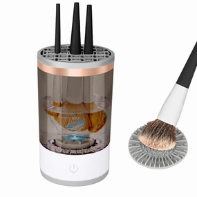 Multi-Functional Electric Makeup Brush Cleaner - Automatic, Energy Saving Makeup Brush Cleaner: Convenient and efficient Makeup Brush Cleaning Solution (black)
