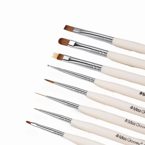 Nail art brush set, colored drawing line pen, gradient blending, flower painting, round head, light therapy tool, eight-piece set *1 set