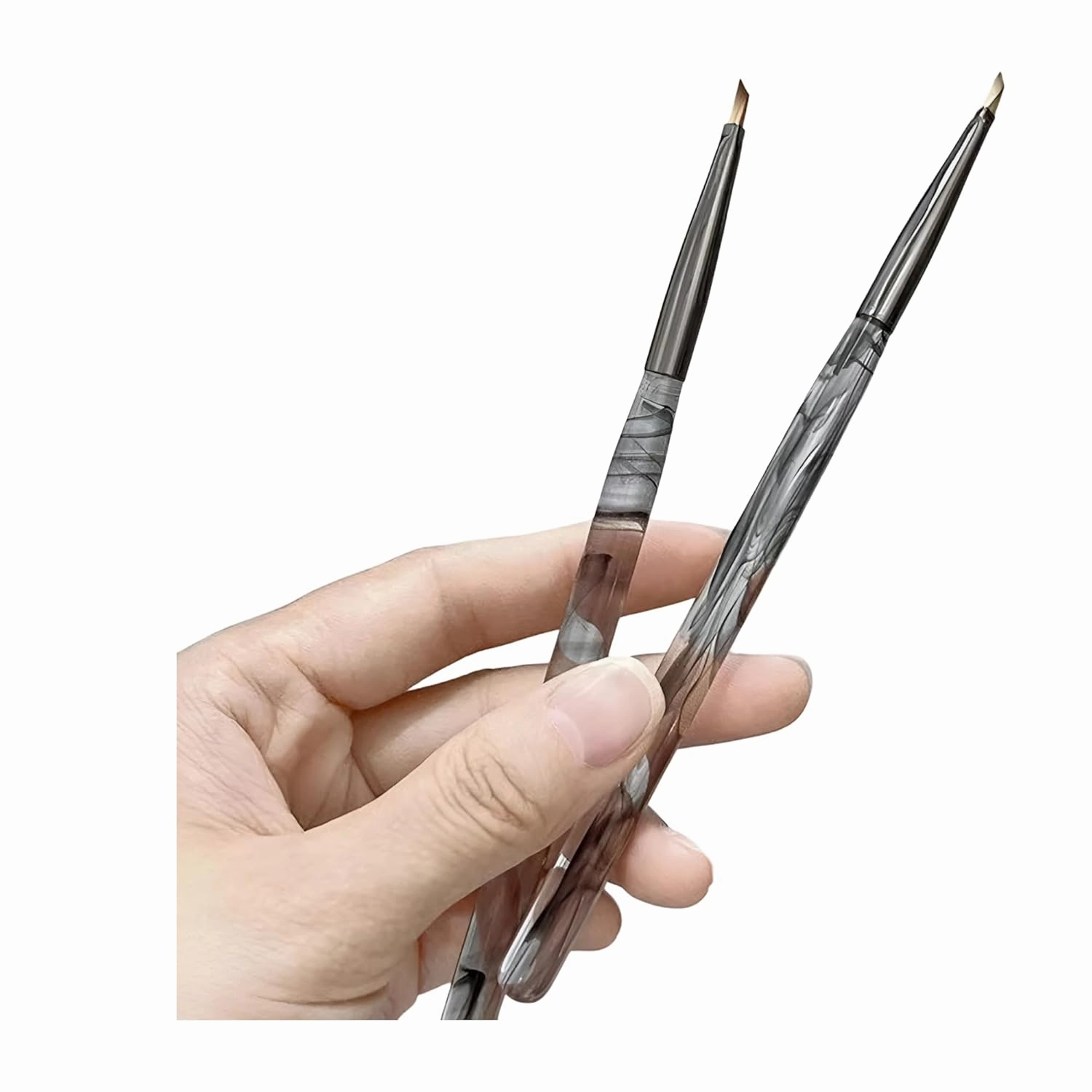 Nail Art Professional Triangular Brush for Nails Art – Fine Tip Petal Painting Pen for Gel Polish Flower Design, Detail Liner Drawing Brush for Acrylic Manicure Tools, 1 Piece