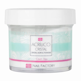 NAIL FACTORY - PROFESSIONAL GRADE CLEAR ACRYLIC POWDER 22 OZ, Professional Acrylic Powder for Sculpting & Building Nails.