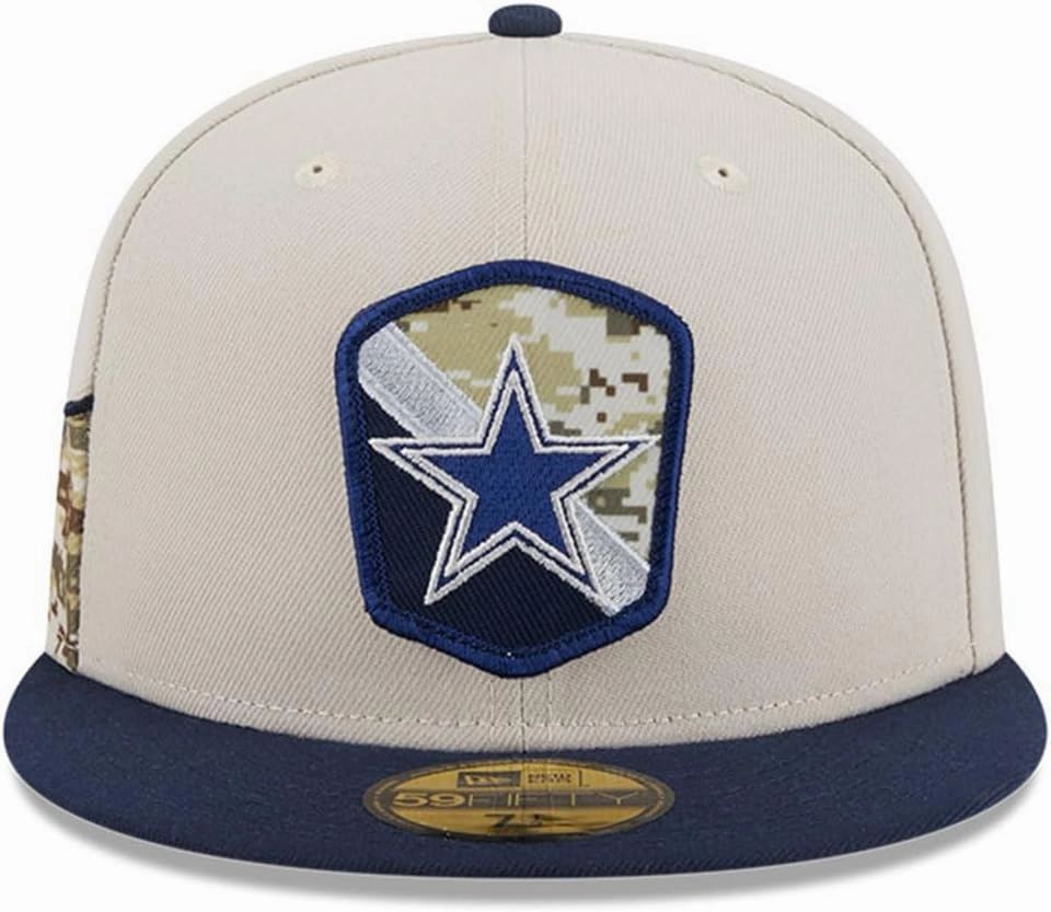 New Era Men's Stone/NFL 2023 Salute to Service 59FIFTY Fitted Hat