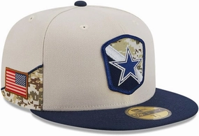 New Era Men's Stone/NFL 2023 Salute to Service 59FIFTY Fitted Hat