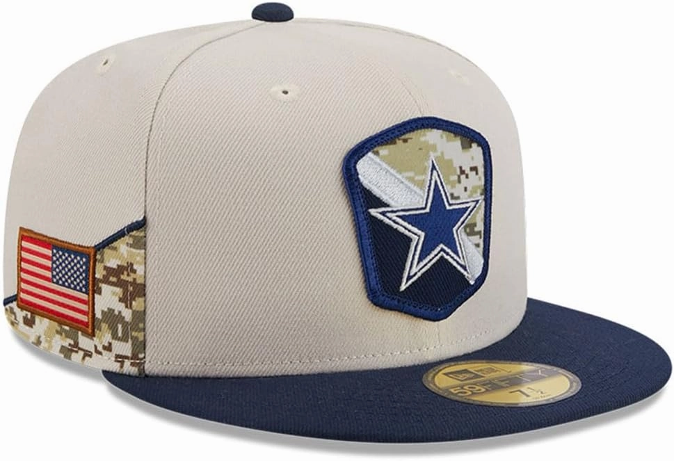 New Era Men's Stone/NFL 2023 Salute to Service 59FIFTY Fitted Hat