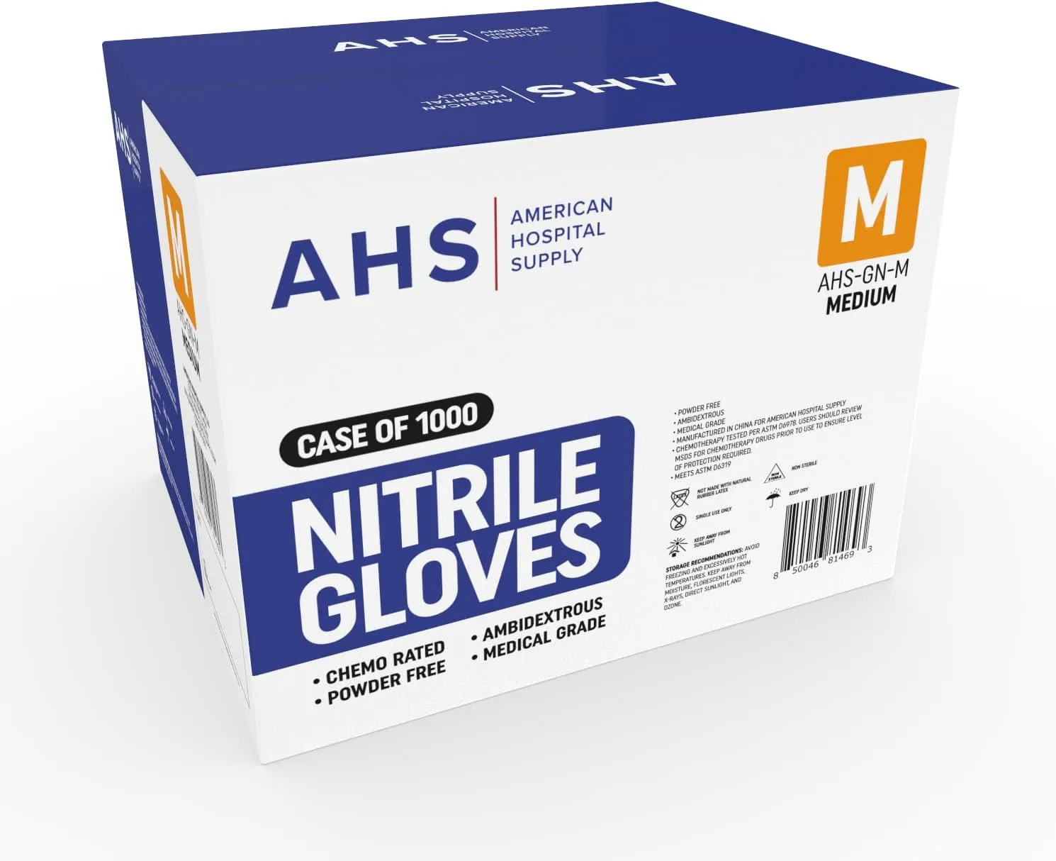 Nitrile Gloves, Chemo-Rated Gloves Pack, Powder-Free, Medical-Grade, Examination Gloves