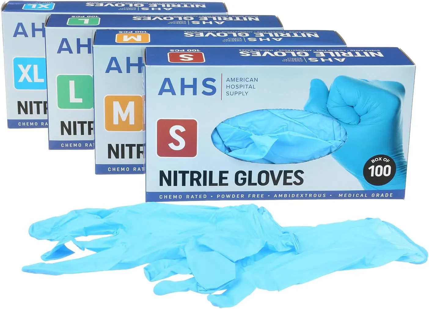 Nitrile Gloves, Chemo-Rated Gloves Pack, Powder-Free, Medical-Grade, Examination Gloves