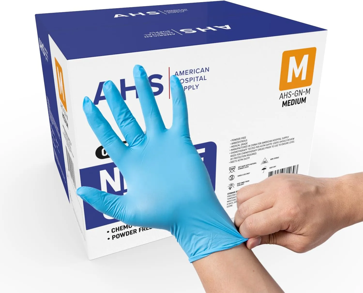 Nitrile Gloves, Chemo-Rated Gloves Pack, Powder-Free, Medical-Grade, Examination Gloves