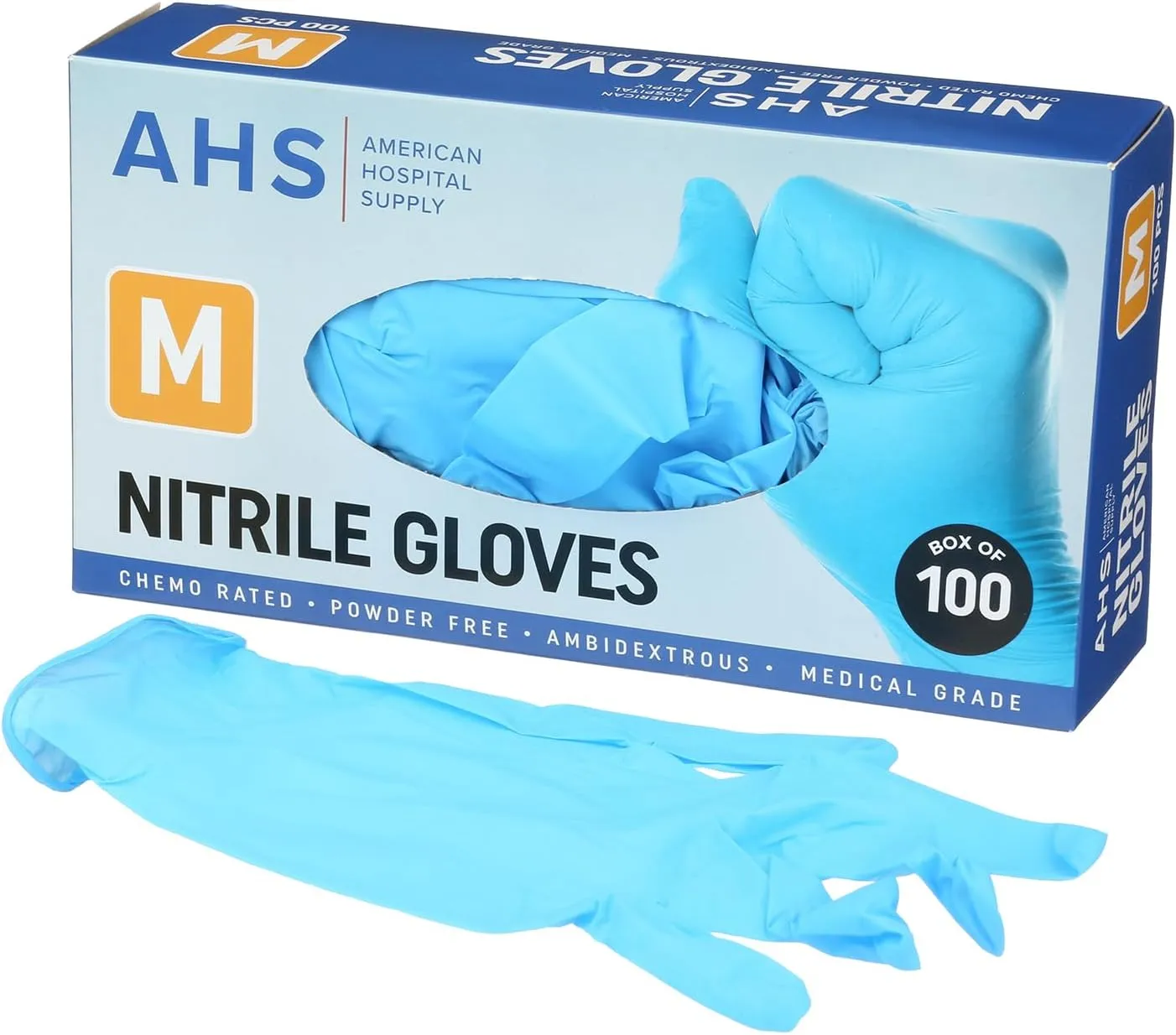 Nitrile Gloves, Chemo-Rated Gloves Pack, Powder-Free, Medical-Grade, Examination Gloves