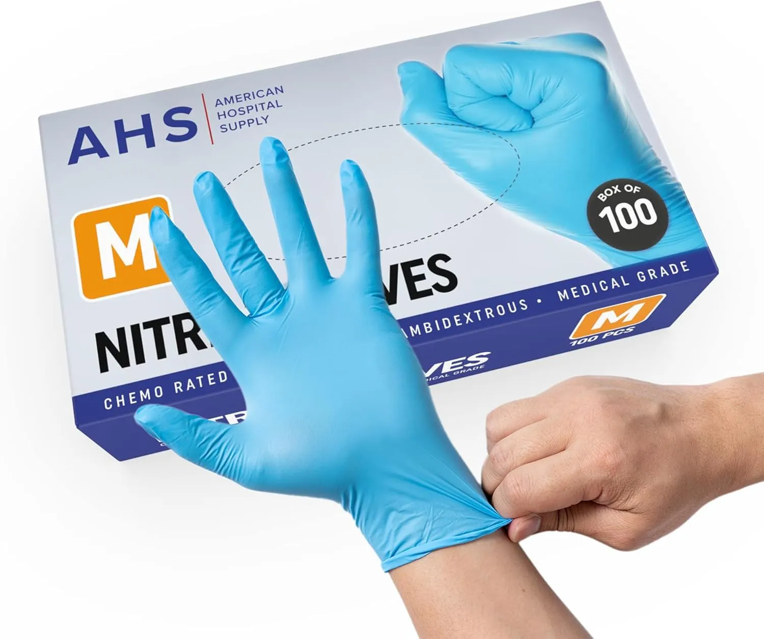 Nitrile Gloves, Chemo-Rated Gloves Pack, Powder-Free, Medical-Grade, Examination Gloves