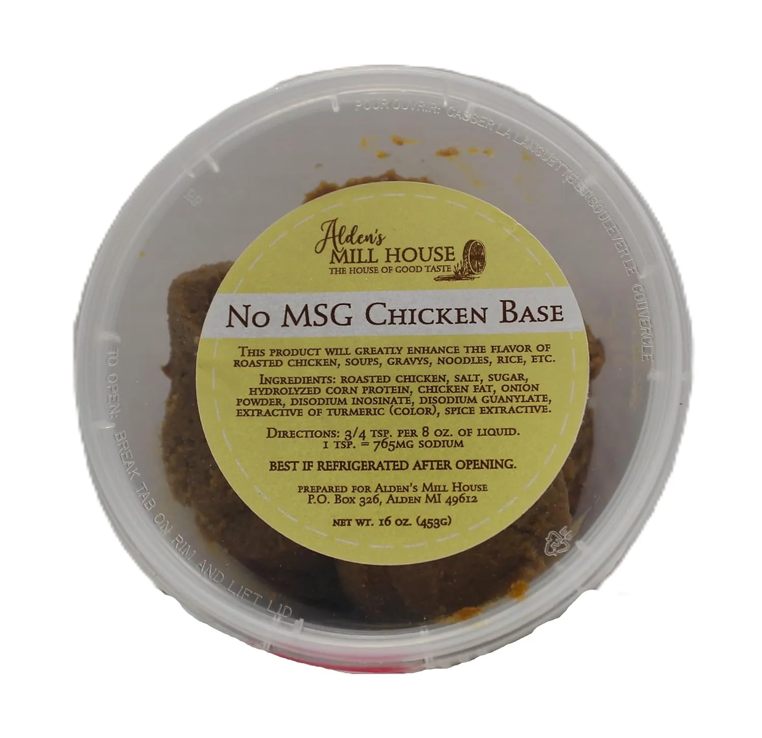 NO MSG Chicken Base-16 oz-Large Tub