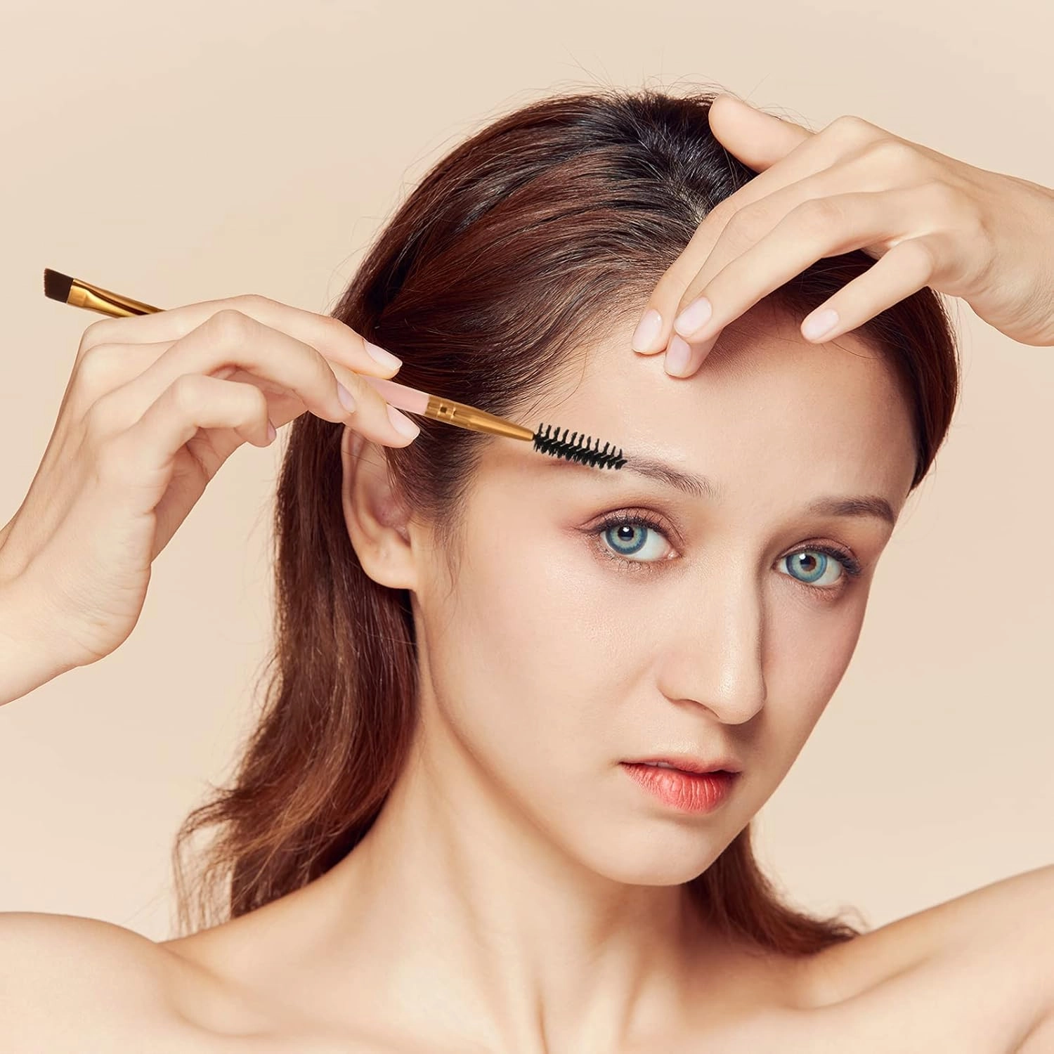 NOLITOY 12pcs Double-ended Eyebrow Lash Curler Brush Portable Eyelash Makeup Tools for Effortless Styling for Daily Use for Makeup Enthusiasts