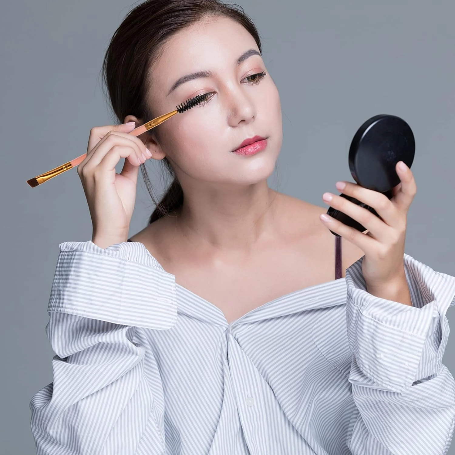 NOLITOY 12pcs Double-ended Eyebrow Lash Curler Brush Portable Eyelash Makeup Tools for Effortless Styling for Daily Use for Makeup Enthusiasts