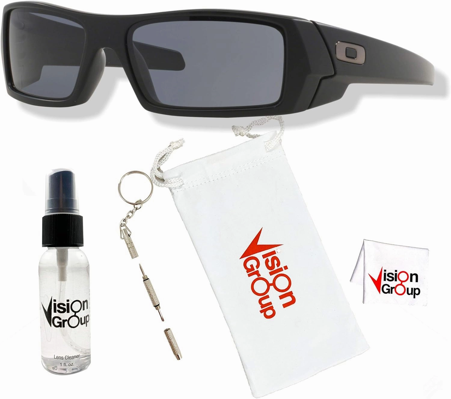 Oakley GASCAN OO9014 Sunglasses for Men   Vision Group Accessories Bundle