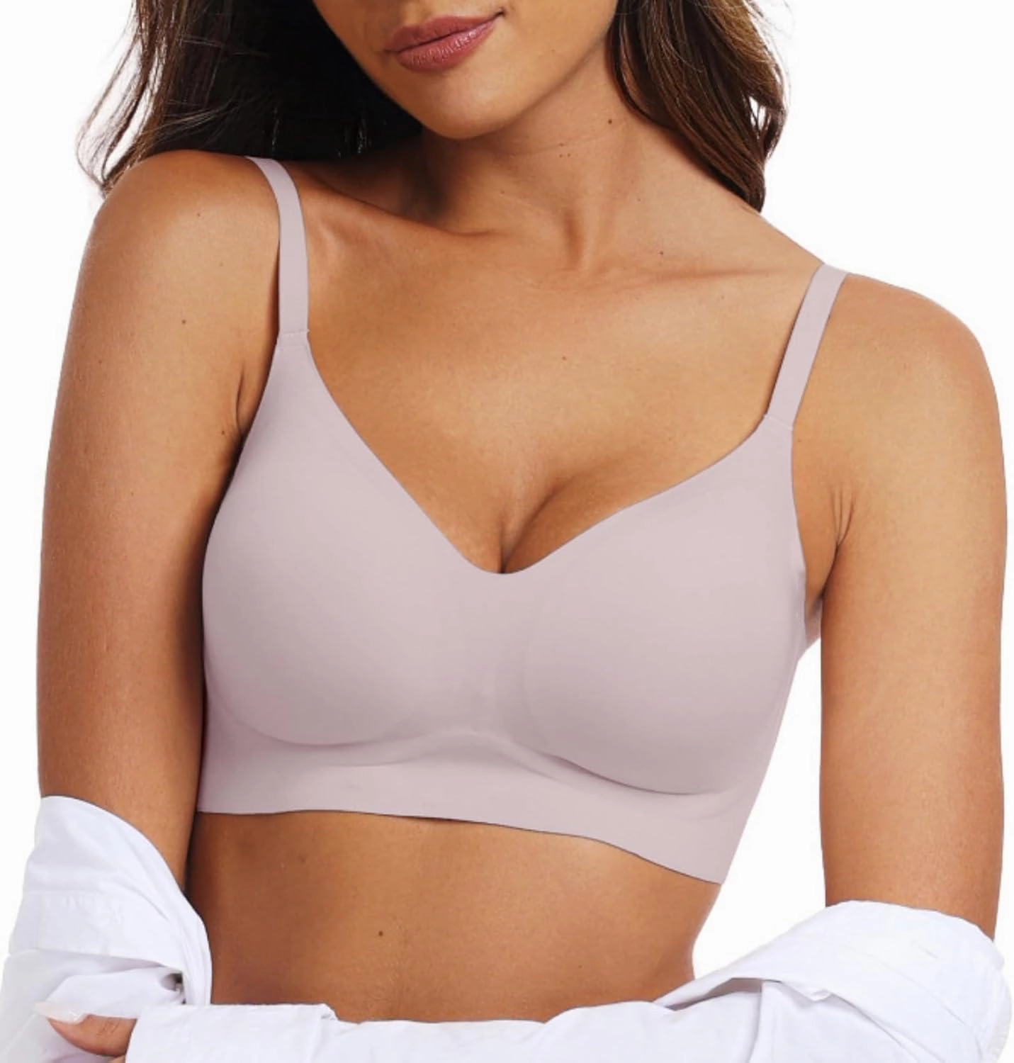 OEAK Womens Wireless Bras Comfortable Push Up Bra No Underwire Bra Full Support Lift Bralette Everyday Seamless Tshirt Bras