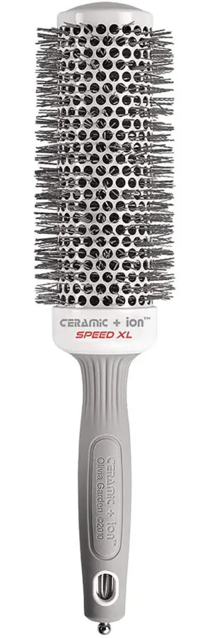 Olivia Garden Ceramic   Ion Speed XL Round Thermal Hair Brush - Not Electrical - Professional Blowout Brush for Normal to Thick Hair - Fast-Drying Roller