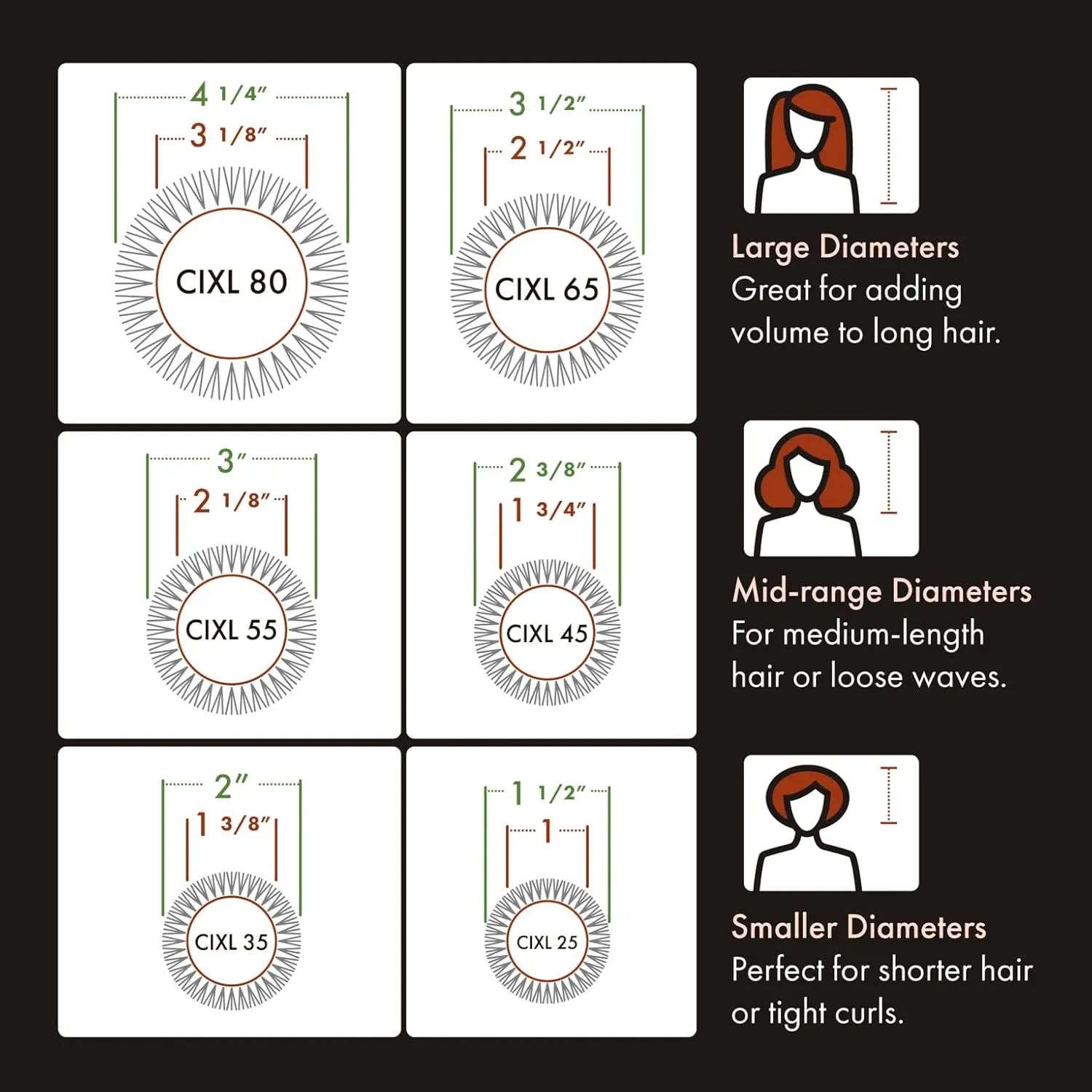 Olivia Garden Ceramic   Ion Speed XL Round Thermal Hair Brush - Not Electrical - Professional Blowout Brush for Normal to Thick Hair - Fast-Drying Roller