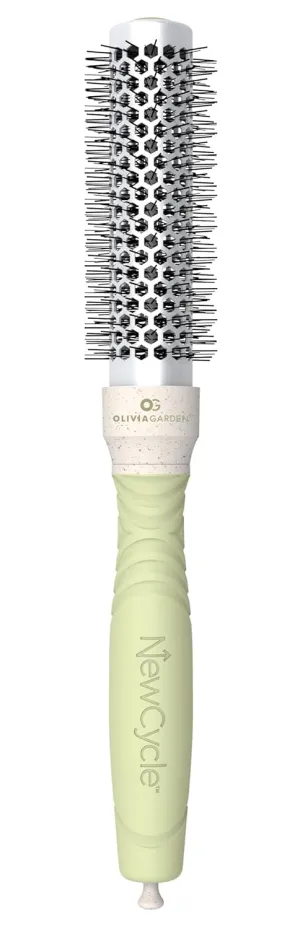 Olivia Garden NewCycle Round Thermal Hair Brush (not electrical) with ceramic barrel, ionic technology and made from 100% recycled material (except bristles)