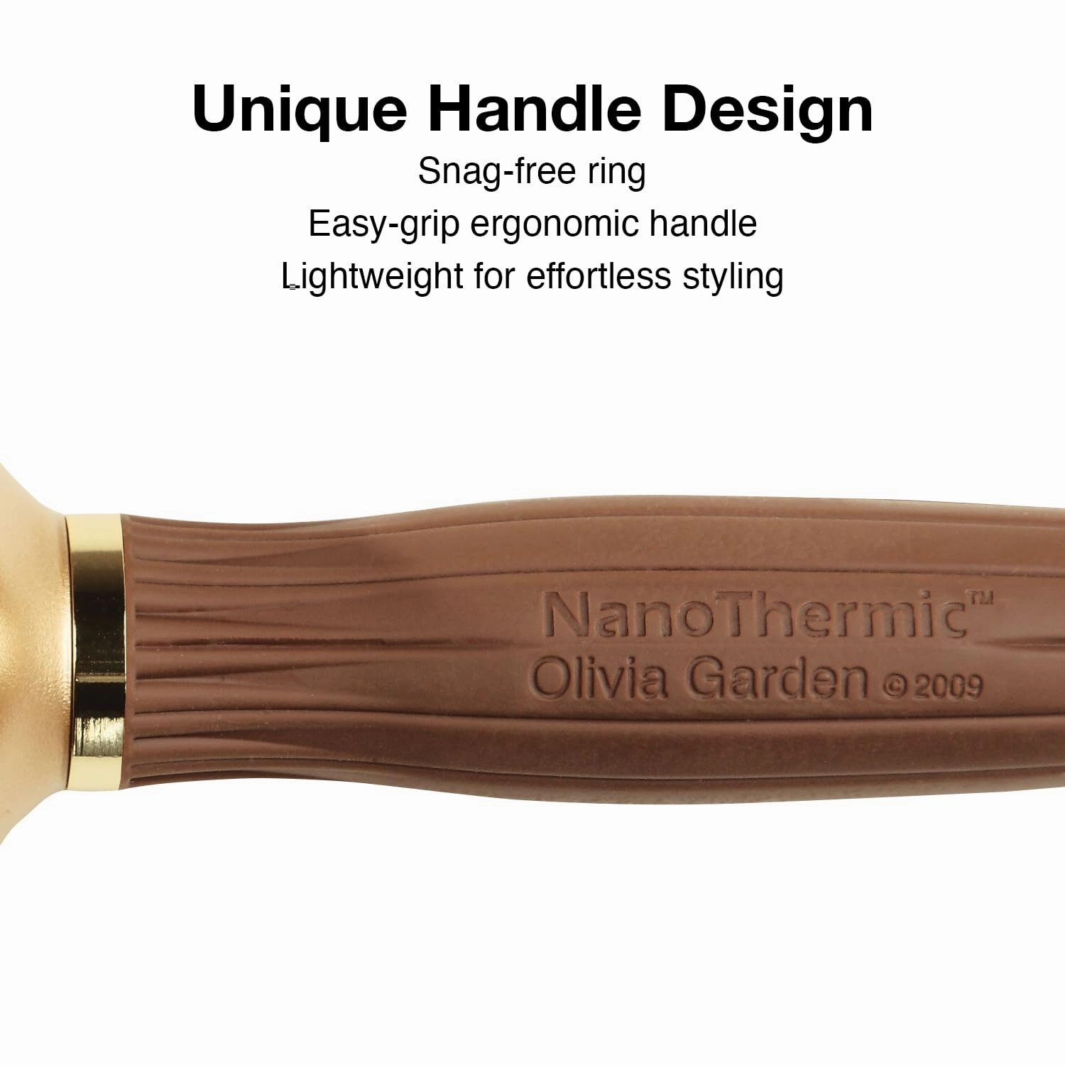 Olivia Garden NanoThermic Ceramic   Ion Speed XL Round Thermal Hair Brush - Not Electrical - Professional Blowout Brush for Normal to Thick Hair