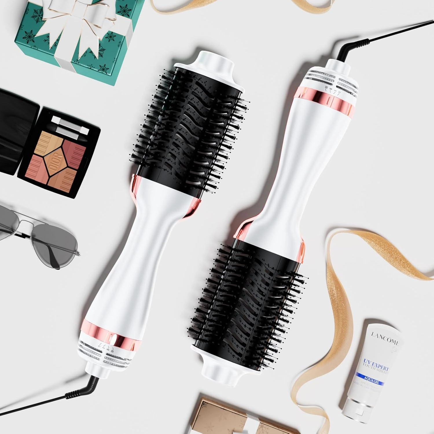 One-Step Volumizer, 1400W Hot Hair Brush Styler, 4 in 1 Brush Blow Dryer with Negative Ion, 3 Heat Settings for Frizz-Free Styling